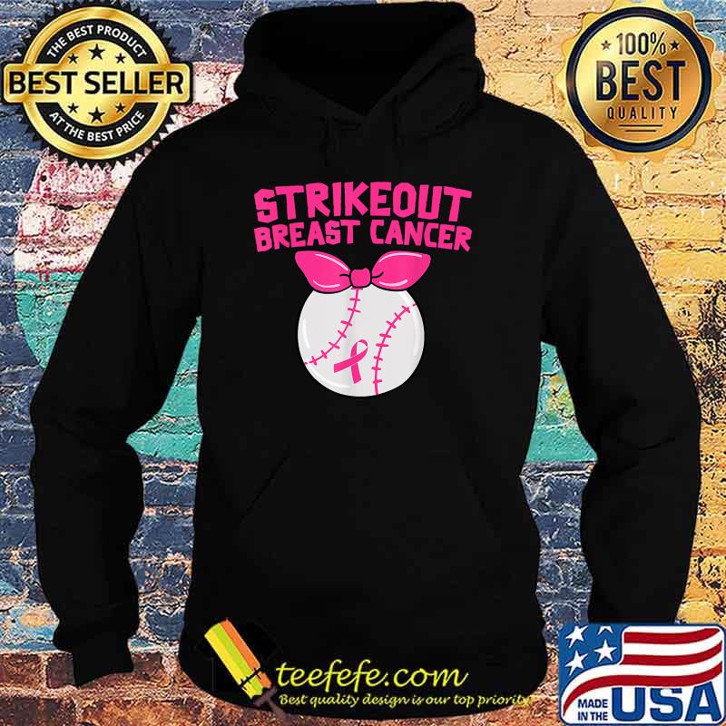 Strike Out Breast Cancer Awareness Baseball T-Shirt Hoodie Strike Out Breast Cancer Awareness Baseball T-Shirt Hoodie