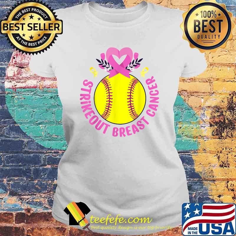 Strike Out Breast Cancer Awareness Softball Fighters 2021 T-Shirt Laides tee Strike Out Breast Cancer Awareness Softball Fighters 2021 T-Shirt Laides tee