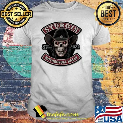 Sturgis motorcycle rally 81st annual 2021 skull shirt