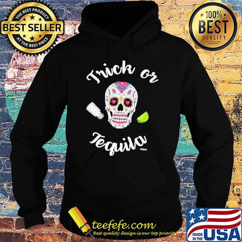 Sugar Skull tattoo Trick or Tequila Shirt Hoodie Sugar Skull tattoo Trick or Tequila Shirt Hoodie