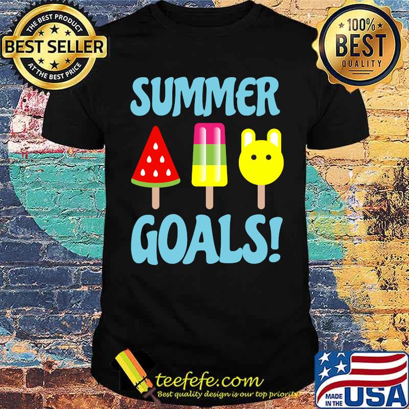 Summer Goals Inspired Dessert Related Ice Cream Design T-Shirt