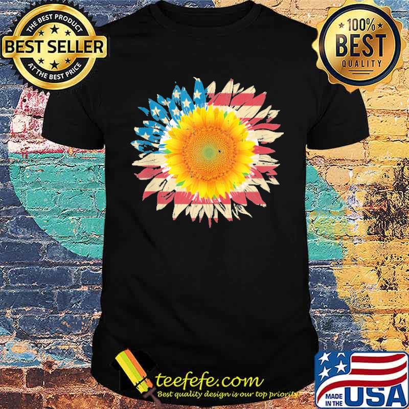 Sunflower American Flag Shirt Sunflower American Flag Shirt