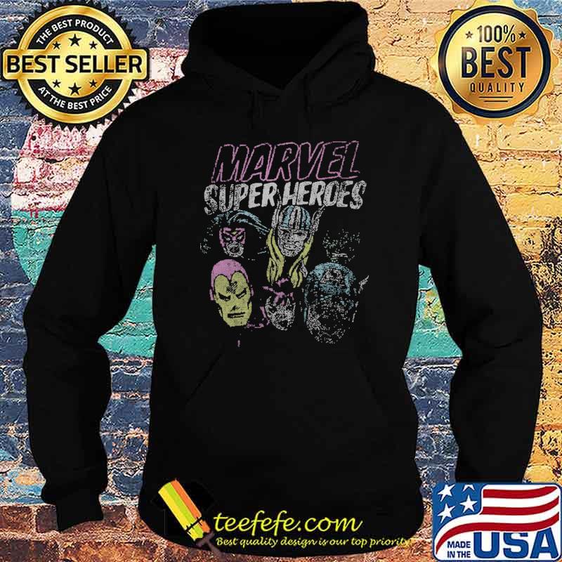 Superhero Head Shots Marvel Shirt Hoodie Superhero Head Shots Marvel Shirt Hoodie