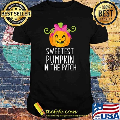 Sweetest Pumpkin In The Patch Retro Halloween Toddler Girls T-Shirt