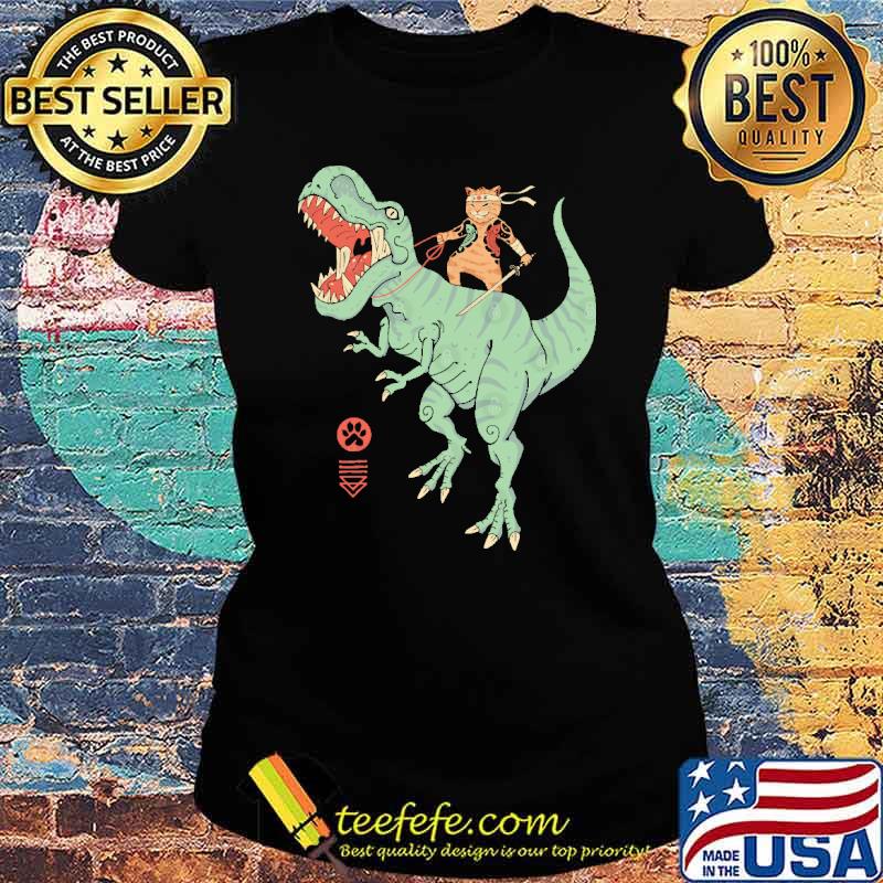 T-Rex Catana Cat Shirt Ladies tee T-Rex Catana Cat Shirt Ladies tee