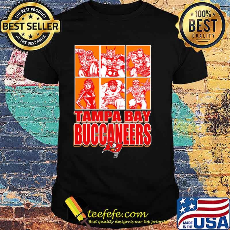 Tampa Bay Buccaneers Disney Marvel Avengers Line-Up shirt