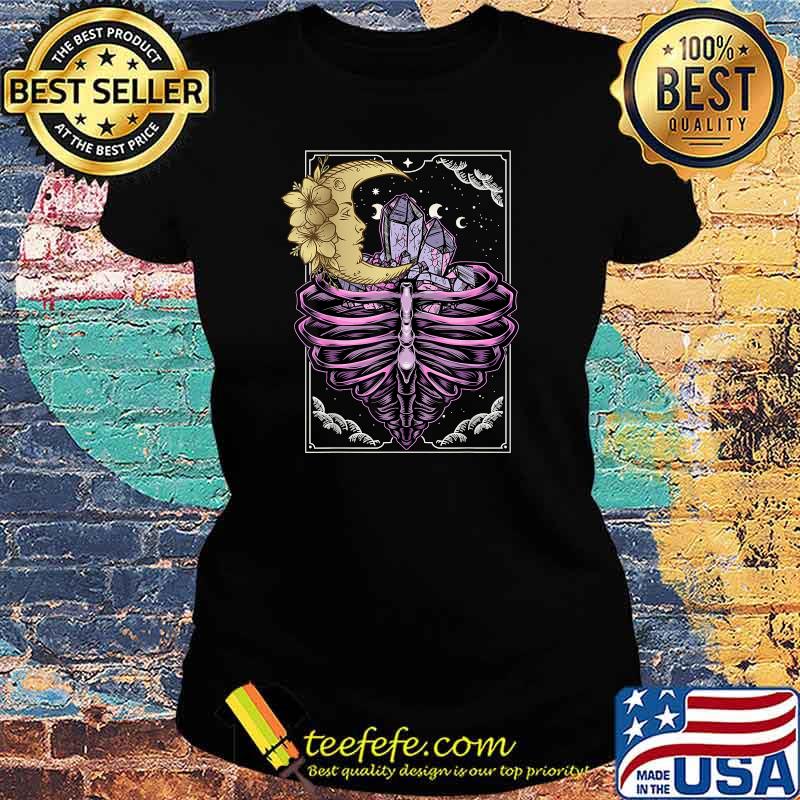 Tarot Card Pastel Goth Aesthetic Skeletons Bones Crystal T-Shirt Ladies tee Tarot Card Pastel Goth Aesthetic Skeletons Bones Crystal T-Shirt Ladies tee