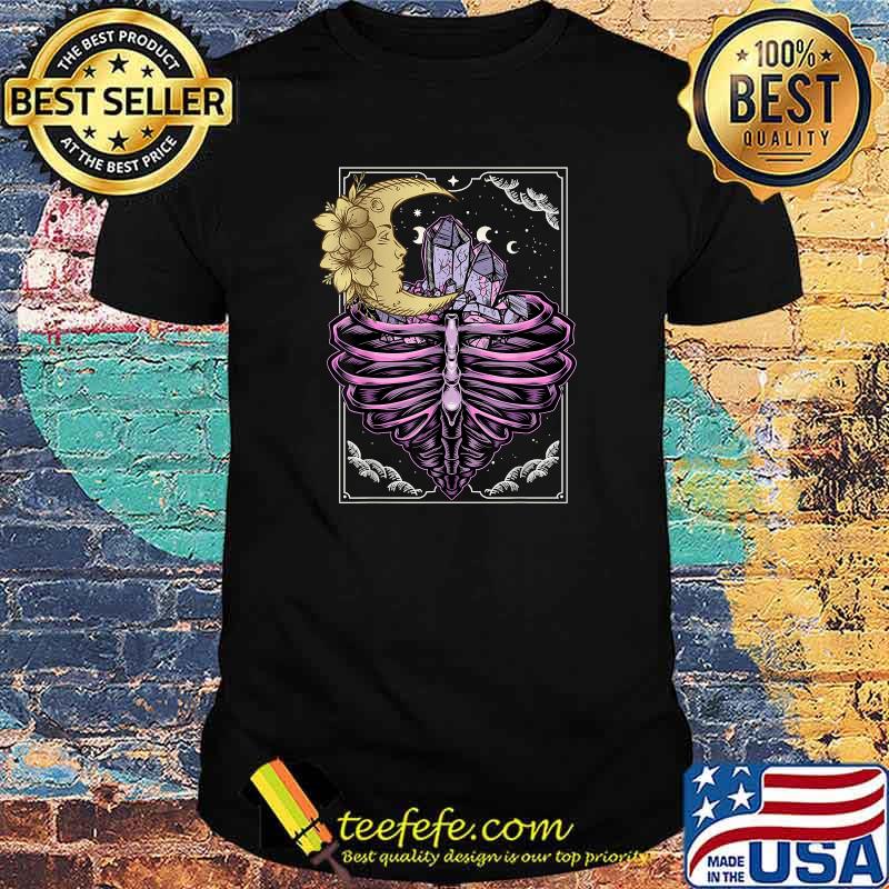 Tarot Card Pastel Goth Aesthetic Skeletons Bones Crystal T-Shirt Tarot Card Pastel Goth Aesthetic Skeletons Bones Crystal T-Shirt