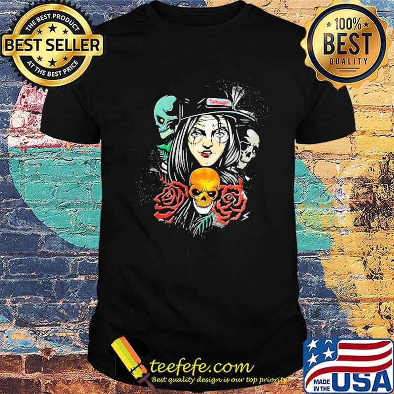 Tattoos Girl And Skull Shirt