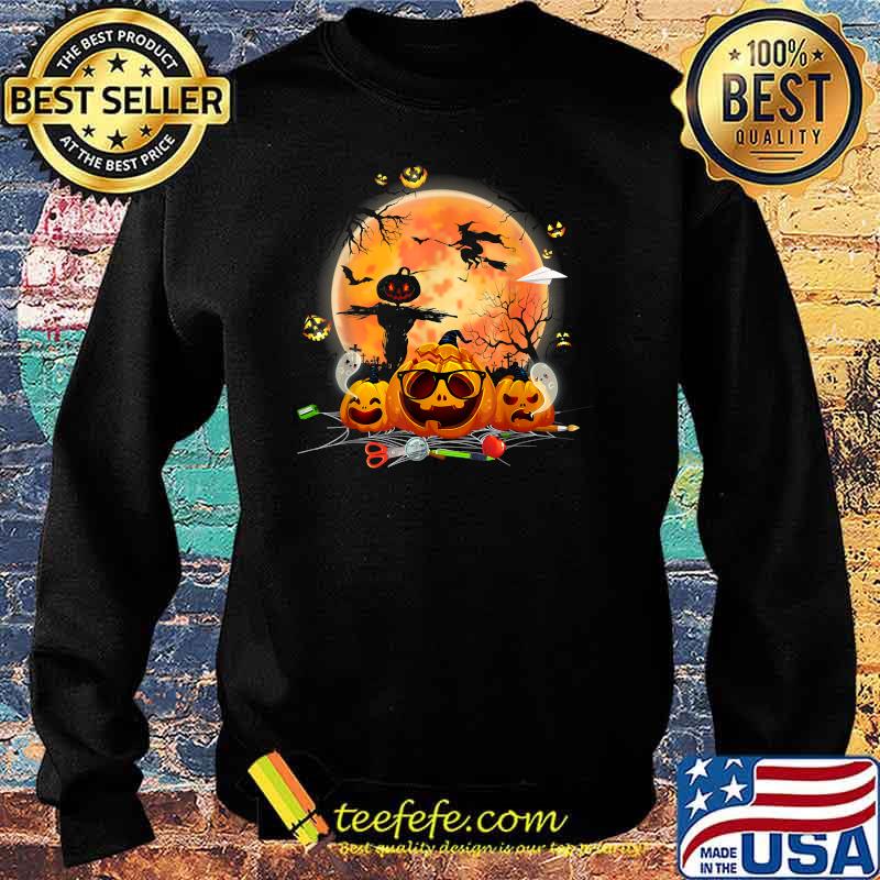 Teacher Halloween Pre-K Kindergarten School Halloween Pumpkins T-Shirt Sweater Teacher Halloween Pre-K Kindergarten School Halloween Pumpkins T-Shirt Sweater
