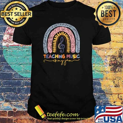 Teaching Music Is My Jam Rainbow T-Shirt