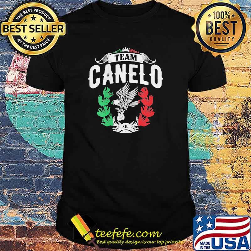 Team Canelo Mexico Alvarez Mexico flag Aguila Tricolor box shirt