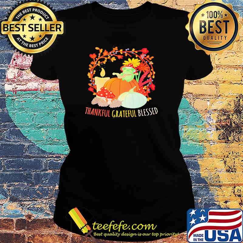 Thankful grateful blessed kawaii cottagecore aesthetic Frog s Ladies tee Thankful grateful blessed kawaii cottagecore aesthetic Frog s Ladies tee