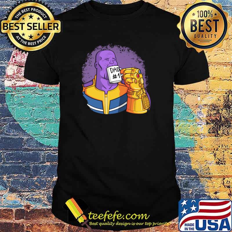 Thanos with cup coffee Dad one shirt Thanos with cup coffee Dad one shirt