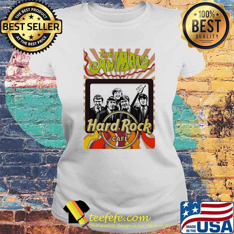 The Animals Hard Rocks Cafe Shirt Laides tee The Animals Hard Rocks Cafe Shirt Laides tee