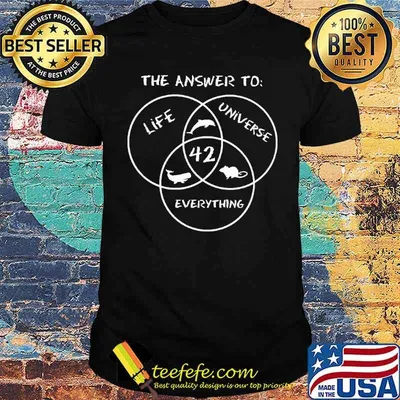 The answer to life universe everything 42 shirt