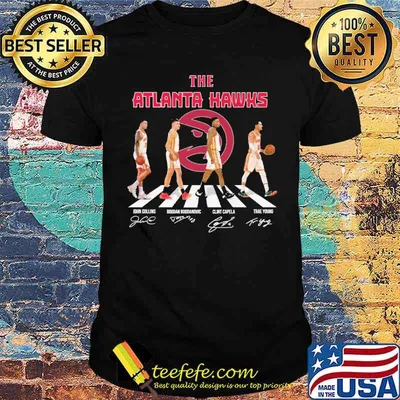 The atlanta hawks abbey road signatures shirt
