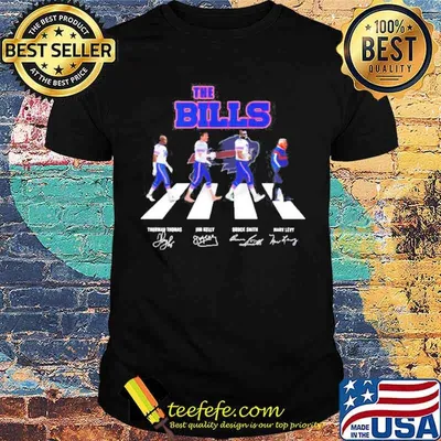 The bills abbey road signatures shirt