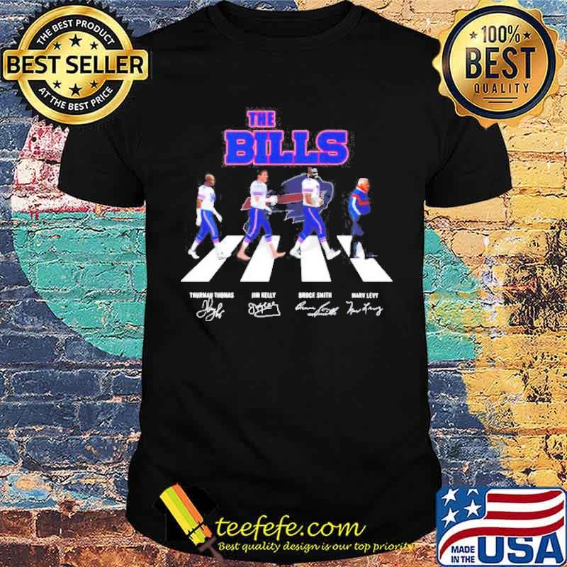 The bills abbey road signatures shirt The bills abbey road signatures shirt