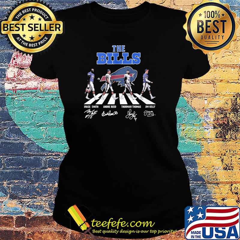 The Bills across a road signatures s Ladies tee The Bills across a road signatures s Ladies tee