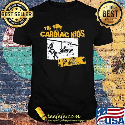 The cardiac kids no lead is safe football shirt