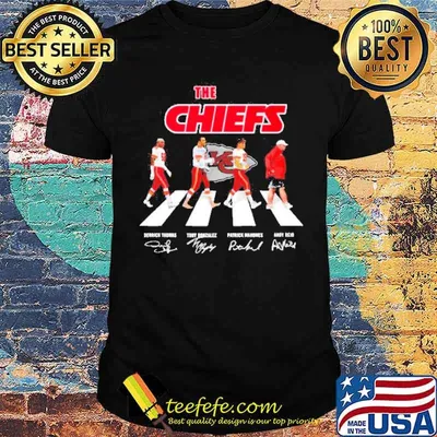 The Chiefs Abbey road signatures 2021 shirt