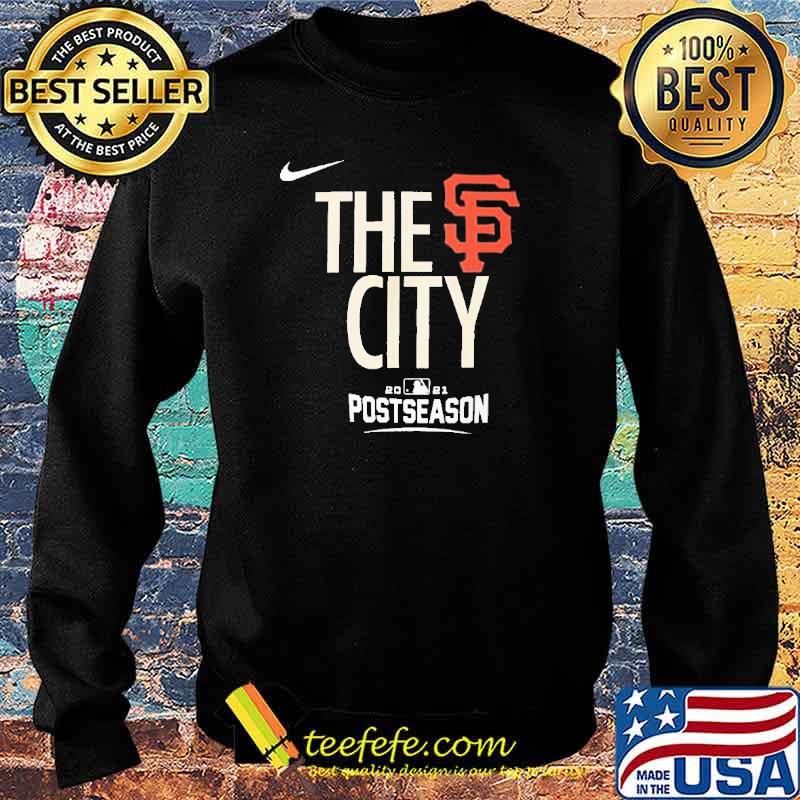 The City San Francisco Giants Nike 2021 Postseason Authentic Collection Dugout Shirt Sweater The City San Francisco Giants Nike 2021 Postseason Authentic Collection Dugout Shirt Sweater