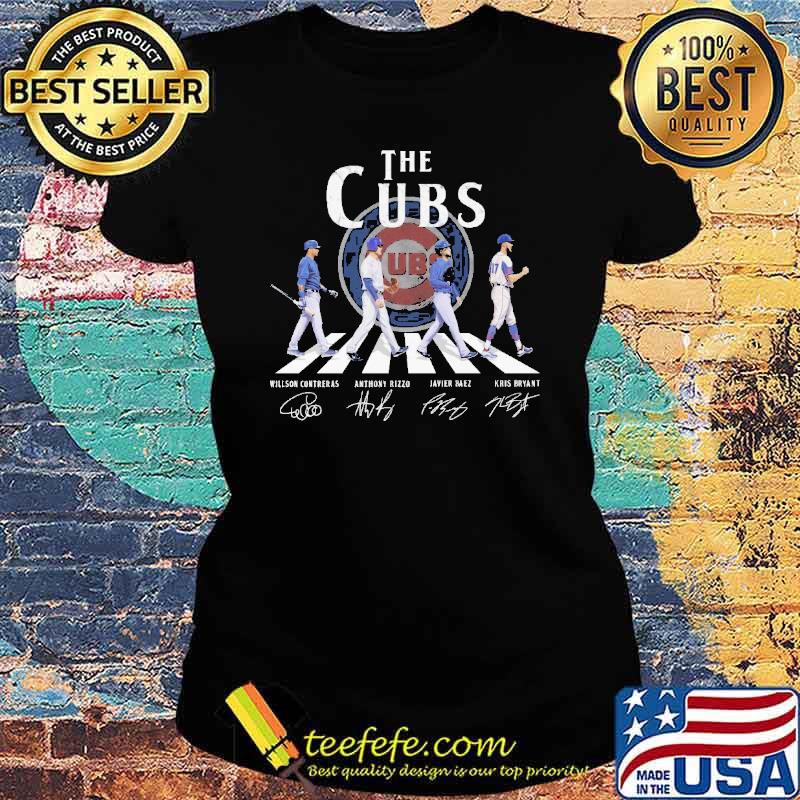 The cubs abbey road signatures s Ladies tee The cubs abbey road signatures s Ladies tee