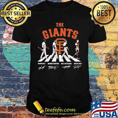 The giants abbey road signatures shirt