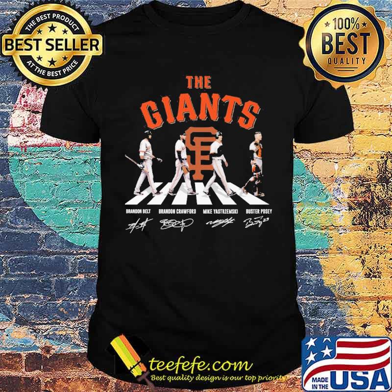 The giants abbey road signatures shirt