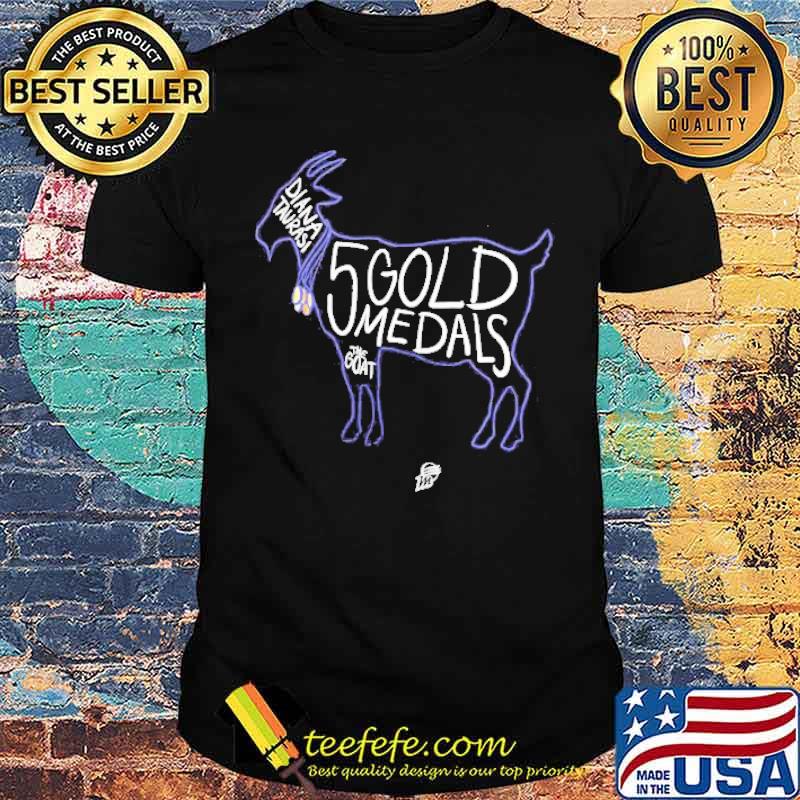 The Goat Diana taurasi phoenix mercury 5 gold medals shirt