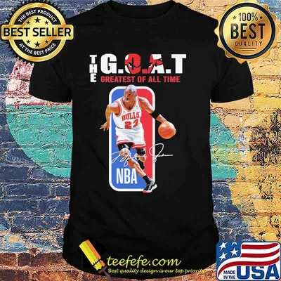 The Goat greatest of all time bulls NBA signatures shirt
