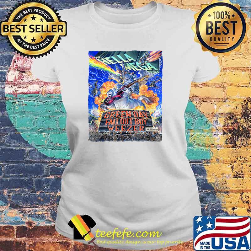 The Hellas Megas Tour 2021 Green Day Fall Out Boy Weezer T-Shirt Laides tee The Hellas Megas Tour 2021 Green Day Fall Out Boy Weezer T-Shirt Laides tee