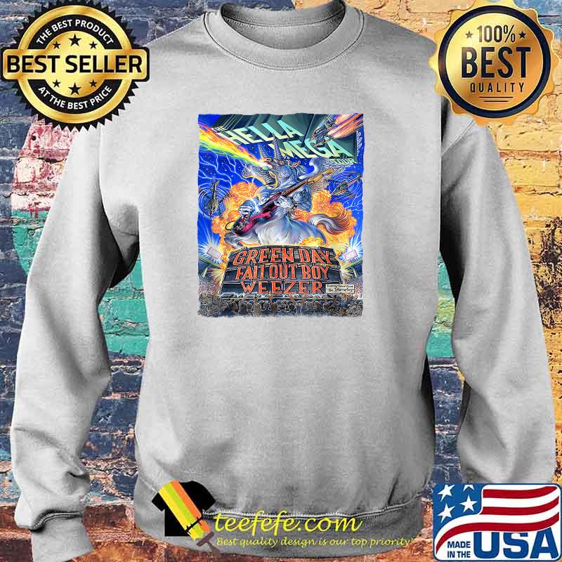 The Hellas Megas Tour 2021 Green Day Fall Out Boy Weezer T-Shirt Sweater The Hellas Megas Tour 2021 Green Day Fall Out Boy Weezer T-Shirt Sweater