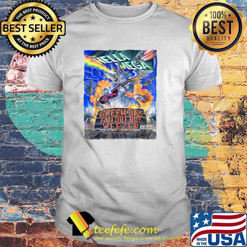 The Hellas Megas Tour 2021 Green Day Fall Out Boy Weezer T-Shirt