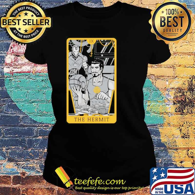 The hermit Iron Man Tony Stark tarot card s Ladies tee The hermit Iron Man Tony Stark tarot card s Ladies tee