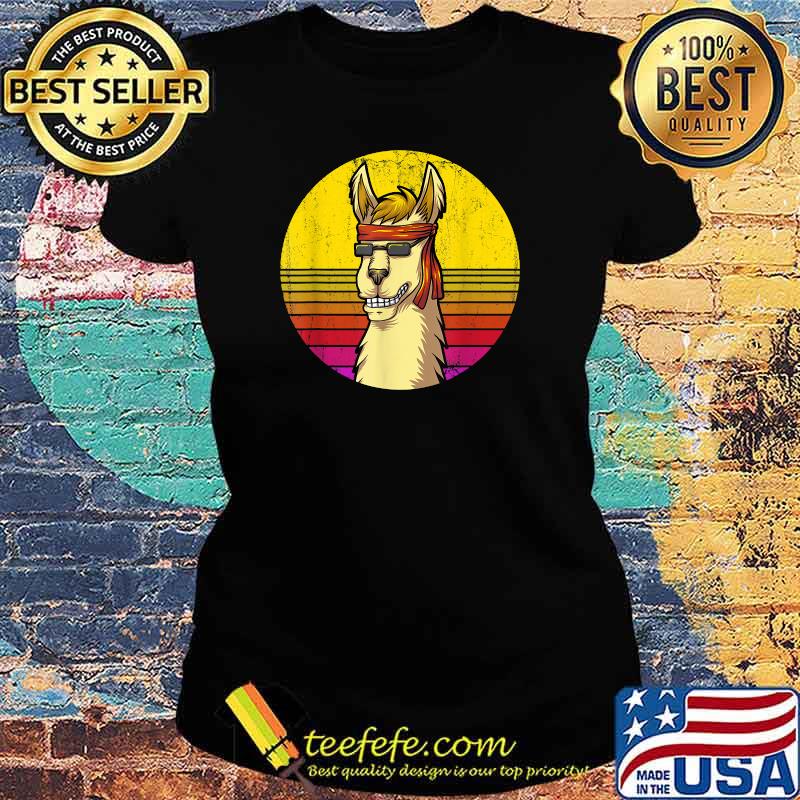 The Hippie Llama Is My Spirit Animal Vintage Sunset T-Shirt Ladies tee The Hippie Llama Is My Spirit Animal Vintage Sunset T-Shirt Ladies tee
