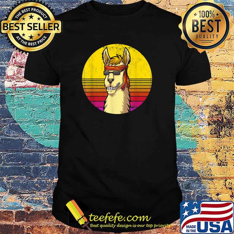 The Hippie Llama Is My Spirit Animal Vintage Sunset T-Shirt The Hippie Llama Is My Spirit Animal Vintage Sunset T-Shirt
