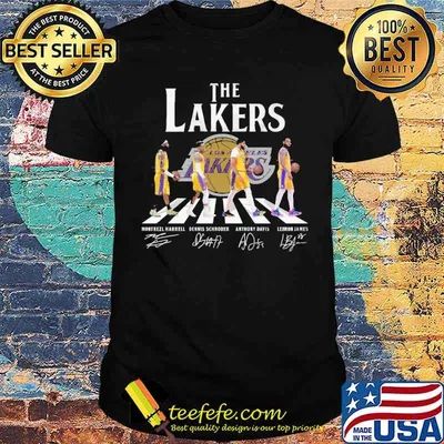 The los angeles lakers abbey road signatures shirt