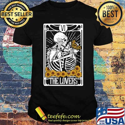 The Lovers Tarot Card Reading Witch Aesthetic Halloween T-Shirt