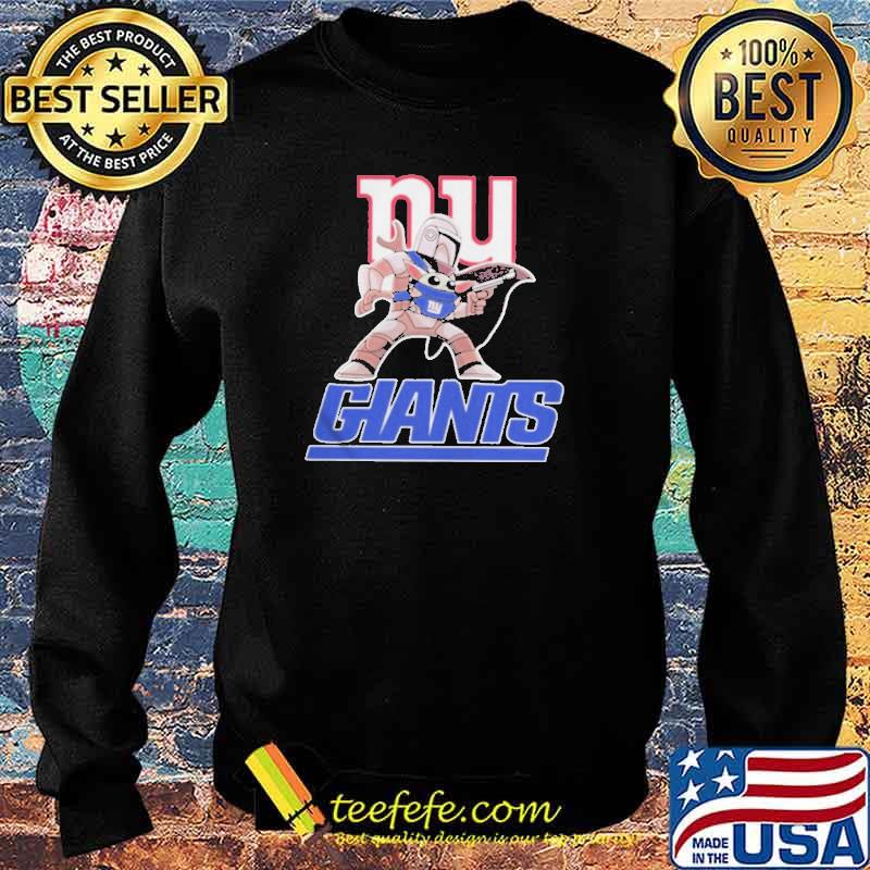 The Mandalorian hug Baby Yoda New York Giants s Sweater The Mandalorian hug Baby Yoda New York Giants s Sweater