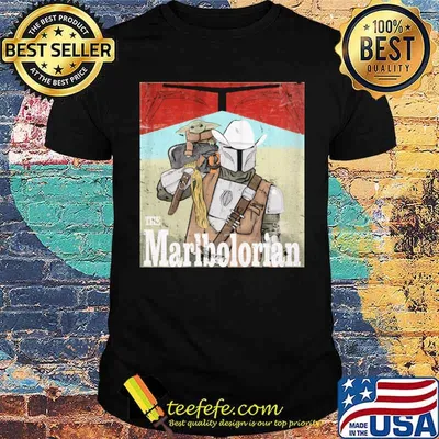 The marlbolorian mandalorian and yoda star wars shirt