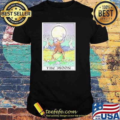 The moon halloween tarot card Werewolf shirt