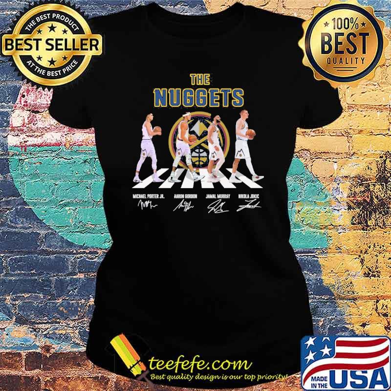 The nuggets abbey road signatures s Ladies tee The nuggets abbey road signatures s Ladies tee