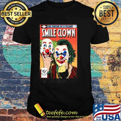 The origin of a villain smile clown shirt