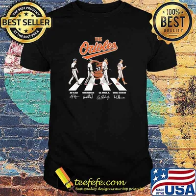 The Orioles across the road signatures shirt