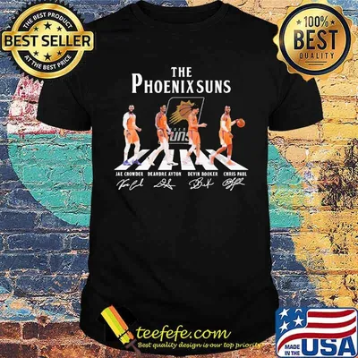 The phoenix suns football abbey road signatures shirt