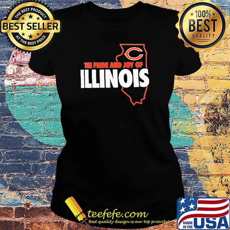 The Pride And Joy Of Illinois Chicago Bears Shirt Ladies tee The Pride And Joy Of Illinois Chicago Bears Shirt Ladies tee