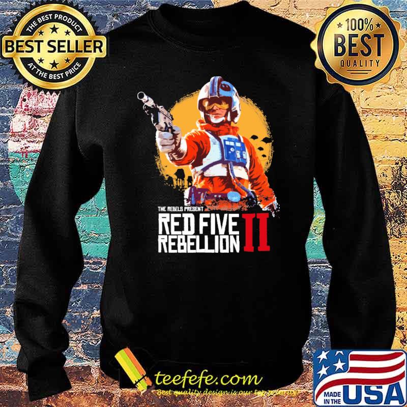 The Rebels Present Red Five Rebellion Shirt Sweater The Rebels Present Red Five Rebellion Shirt Sweater