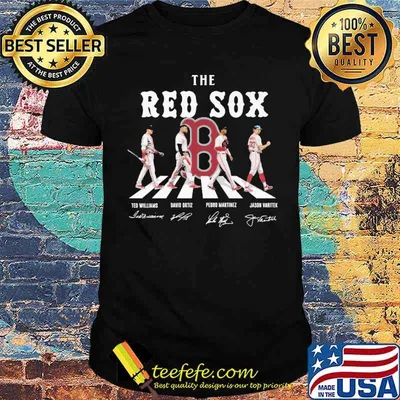 The red sox abbey road signatures shirt